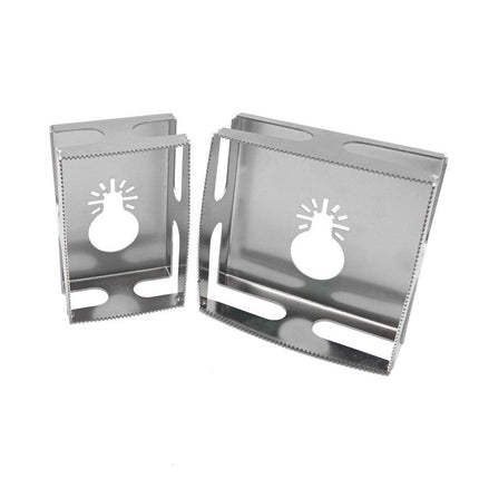 2X Electrical Cutter Tool Square Hole Saw Blade Woodworking Wall box Slot