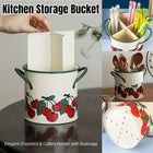 Iron Kitchen Organiser Storage Divider Bucket Rack Home Storage Organizer