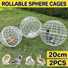 2pcs Rollable Round Cage Small Animals Durable Housing Pet Protection Enclosure