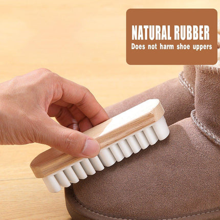 Suede Shoe Brush Rubber Eraser Cleaner for Soft Wool and Suede Shoes Fur Brush