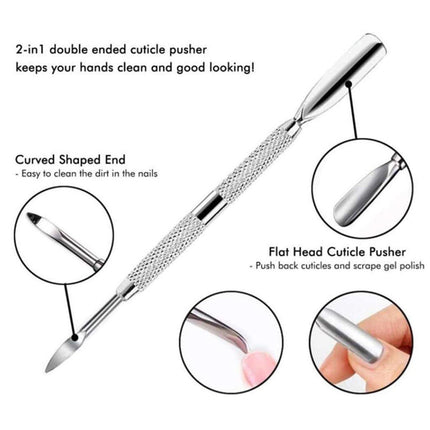 3pcs Manicure Tool Set for Dead Skin Removal Nail Care Pedicure Kit Essentials