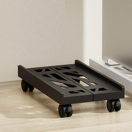 Plastic Computer Case Bracket Retractable Mobile Host Shelf for Under Desk Use