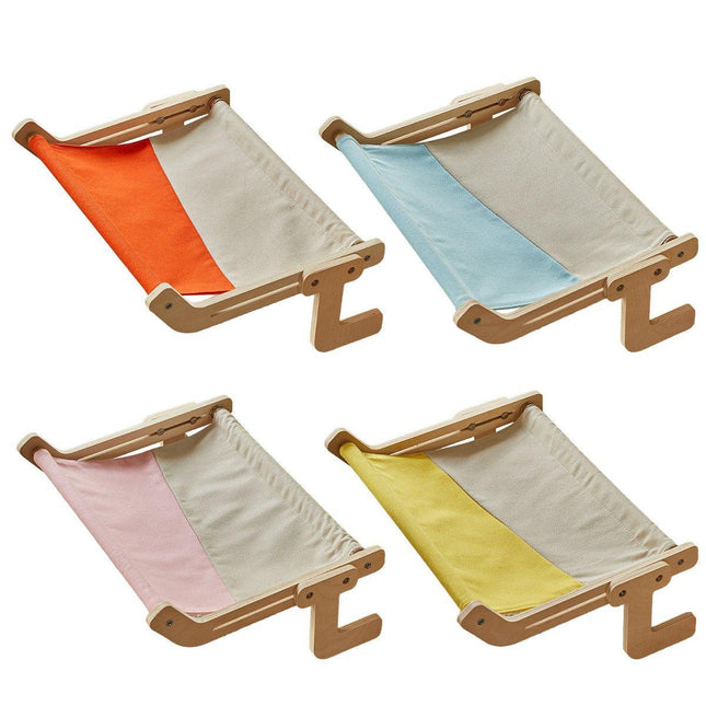 Window Hanging Cat Hammock Solid Wood Sun Bed Nest for All Seasons Durable