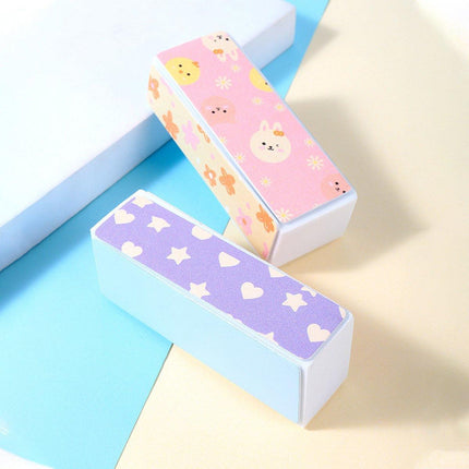 Cartoon Nail Polish File Manicure Tool Professional Nail Care Buffer Polishing