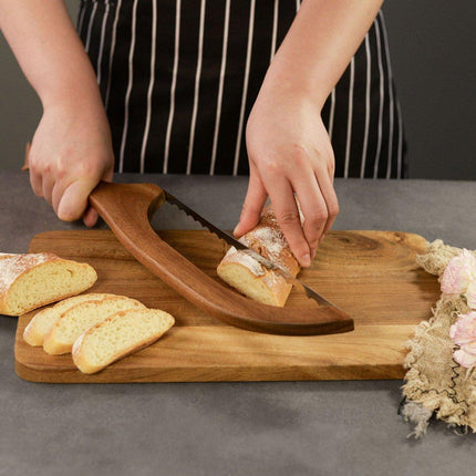 Wooden Bread Cutter Saw for Perfect Slice Cutting Tool Bread Slicer Kitchen