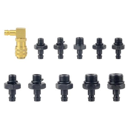 12pc Engine Oil Pressure Testing Gauge Diagnostic Auto Tool Set Kit Tester