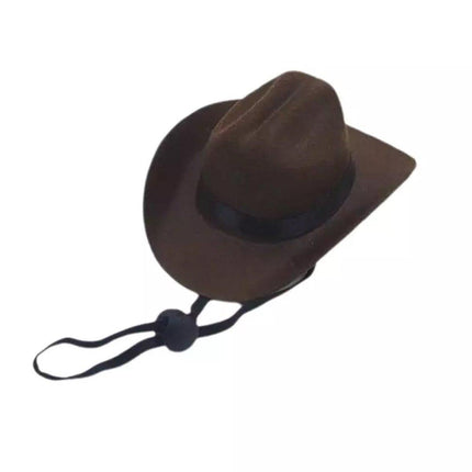 Adjustable Dog Hat Pet Puppy Cowboy Sun Cap Cosplay Party Show Hat Dog and Cat