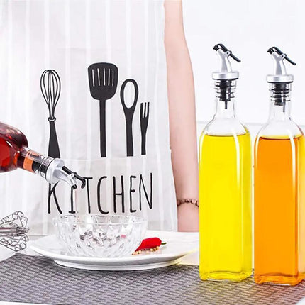 250/500ml Olive Oil Vinegar Pourer Dispenser Glass Bottle Kitchen Tools Cooking - Aimall