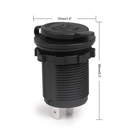2PCS Waterproof 12V Car Truck Boat Cigarette Lighter Socket Power Adapter Outlet - Aimall