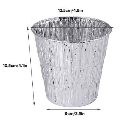 20pcs Tin Foil BBQ Bucket Liners Disposable Outdoor Grill Liner for Cookin