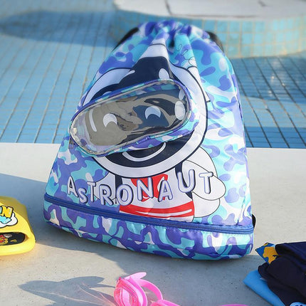 Children Waterproof Swim Backpack Durable Storage Bag Beach Pool Outdoor Travel - Aimall