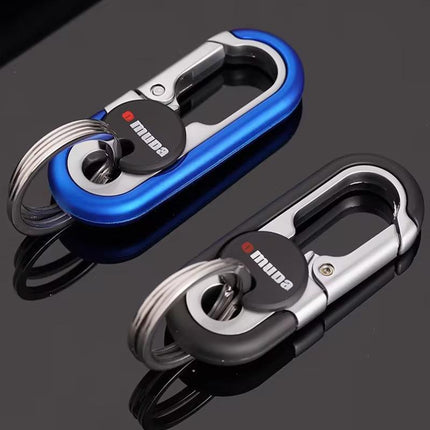 Keychains Fashion Men's Stainless Steel Ring Creative Metal Car Accessory Gift - Aimall