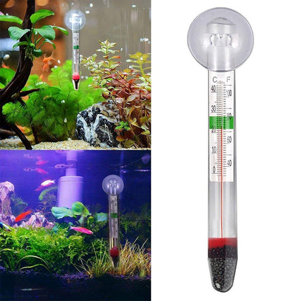 High Temperature Resistant Fish Tank Tortoise Tank Thermometer with Suction Cup