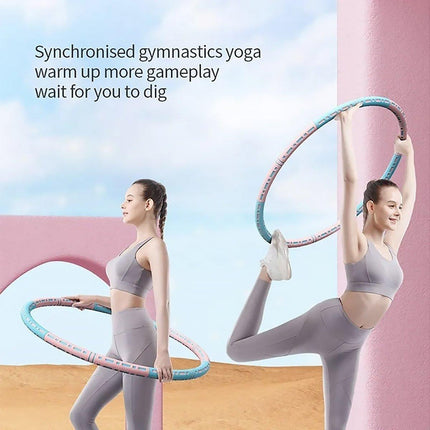 Detachable Weighted Hula Hoop Fitness Equipment for Home Exercise Use