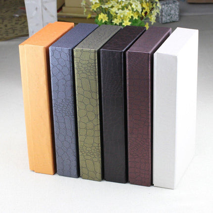 10PCS Luxury Gift Box Set Belt Handbag Wallet Packaging Faux Leather Hard Case