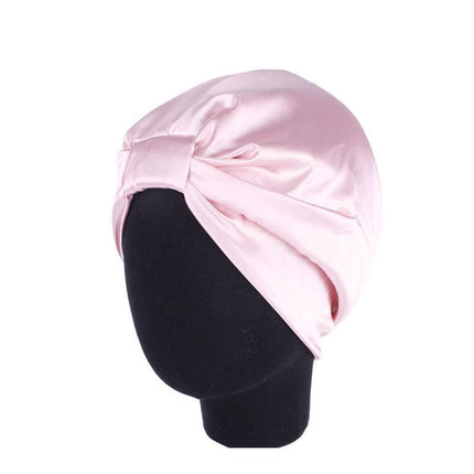 Imitated Silk Sleeping Cap Sleep Hat Womens Night Hair Styling Care Bonnet Wrap - Aimall