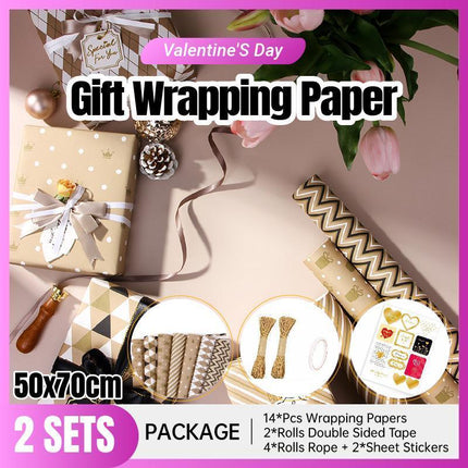 Vibrant Birthday Wrapping Paper with colorful designs
