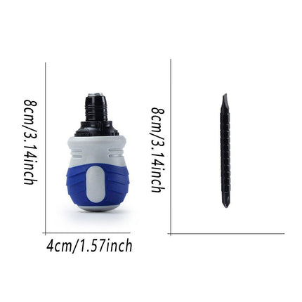 2PCS Turnip Head Cross Phillips Screwdriver Groove Repair Tool Durable Hand Tool