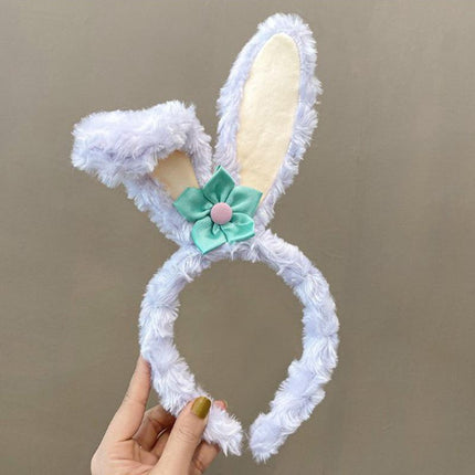 Cute Funny Rabit Headwear Lamb Wool Headband for Girls Kid Headbands Decor Party - Aimall