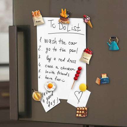10pcs 3D Simulation Food Stickers for Fridge Fun Food Toy Magnets Decorative Set