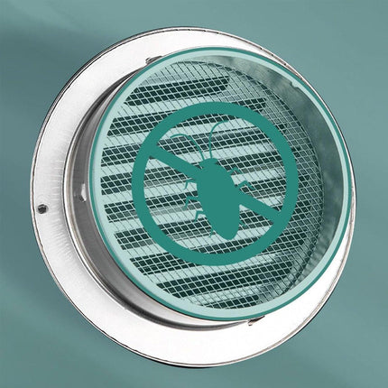 Stainless Steel Exhaust Fan Vent Outlet Flat Hood for Bathroom Kitchen Outlet