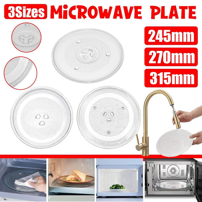 Microwave Glass Turntable Replacement Plate Universal Microwave Oven Tray