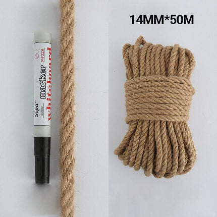 Sisal Rope Natural Jute Hemp Manila Twine String Cord 1-14mm Thick Craft DIY Aimall