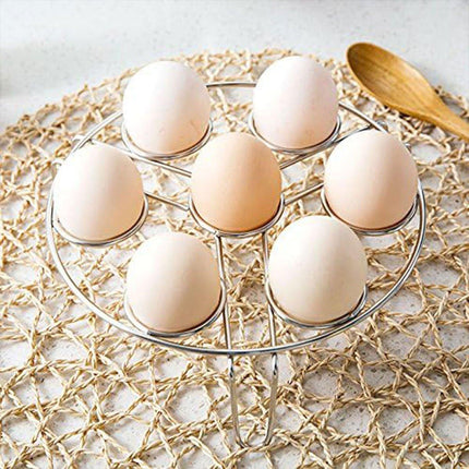 Double Layer 304 Stainless Steel Steaming Rack Tripod Egg Rack Kitchen Cooking