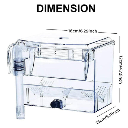 Outboard Isolation Breeding Box Guppy Hatch Feeding Pneumatic Electric Fish Tank