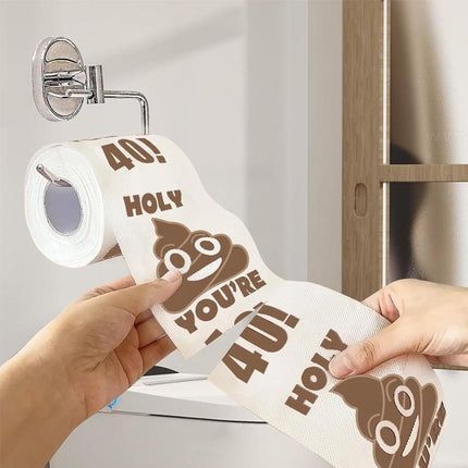 Prank Gag Printed Poop Funny Toilet Paper Roll Novelty Gag Gift for Pranks