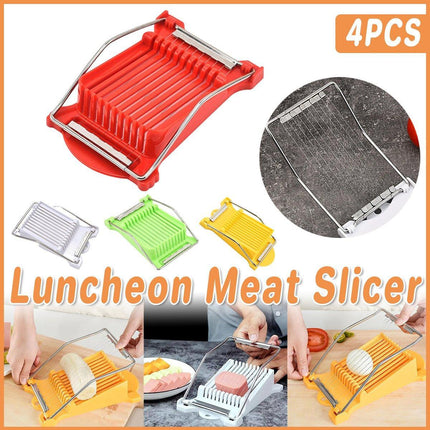 4PCS Kitchen Ham Lunch Meat Slicer Food Cutter Easy Use Tool for Perfect Slices