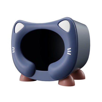 Semi Closed Cat Nest Soft Cozy Pet Bed for Cats Small Animals Indoor Sleeping
