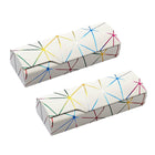 2PCS Lattice Pattern Glasses Case with Snap Closure and Anti-pressure Design