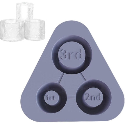 Silicone Ice Cube Tray with lid for Stanley Cups Makes 3 Large Hollow Ice Cubes