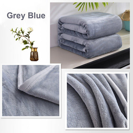 Soft Winter Flannel Blanket for Office Home Lunch Break Warm Cozy Throw Blanket
