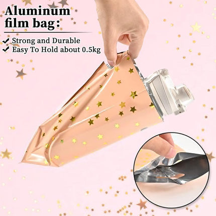 100PCS Kids Favors Aluminum Film Bag Small Five-pointed Star Candy Package Party - Aimall