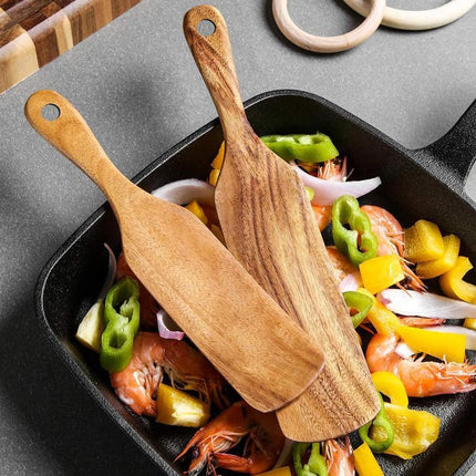 5pcs Wooden Spatula Set Kitchen Cooking Utensils Wooden Spatula for Cooking