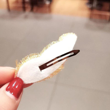 For Women Sweet Leaf Gradient Color Cute Hairpins Barrettes Side Clip Hair Clip - Aimall