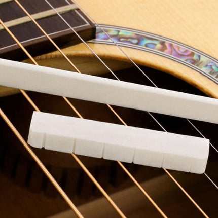 Bone Acoustic Saddle Holder Display Nut Guitar Bridge and Strings End Rack - Aimall