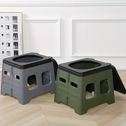 Outdoor Travel Toilet Portable Folding Stool Seat for Camping Hiking and Outdoor