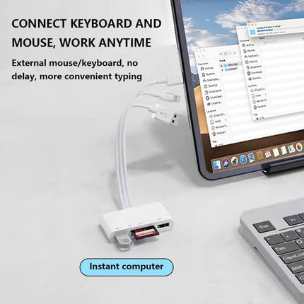 5-in-1 Multi Card Reader USB Adapter for SD Micro SD TF Memory Card Fast Transfer