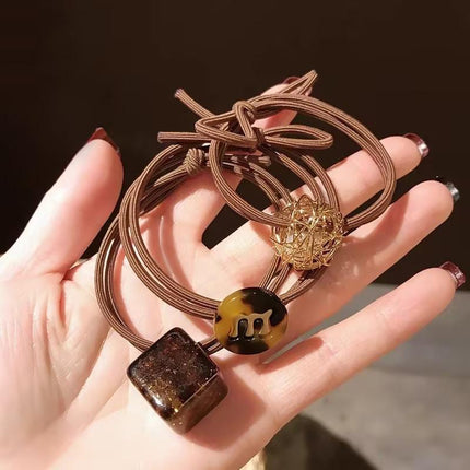 Fashion Head Rope Ins Hollow Rhinestone Hair Circle Fresh Women Hair