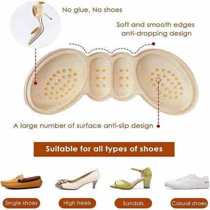 1Pair Heel Insole Heel Protectors Heel Pads Shoe Liner Shoe Inserts Heel Grip Thin - Aimall