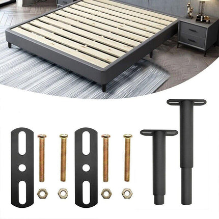 2PCS Bed Legs Adjustable Retractable Heavy Duty Bed Center Frame Support Feet