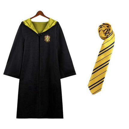 AU Harry Potter Gryffindor Ravenclaw Slytherin Robe Cloak Tie Costume Wand Scarf - Aimall
