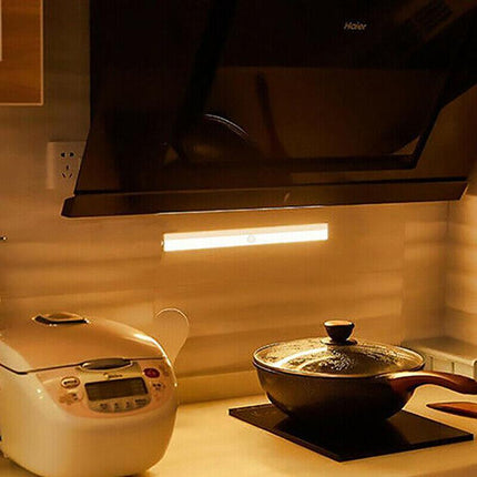 LED Motion Sensor Light PIR Cordless Night Light Closet Stair Battery Powered Cool White - Aimall