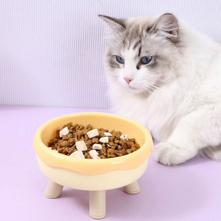 Cat Food Water Bowl Non Slip Raised Pet Feeding Dish Elevated Feeder Cats