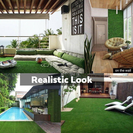 Primeturf Artificial Grass Synthetic Fake 2m x 5m Turf Plant Plastic Lawn 15mm