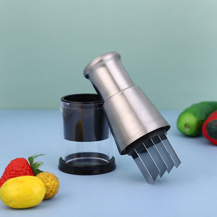 304 Stainless Steel Garlic Press Crusher Manual Garlic Mincer Kitchen Tool