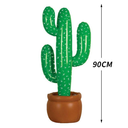 Cactus Decorations Party Mexican Cowboy Supplies Prop Inflatable Blow Up Western - Aimall